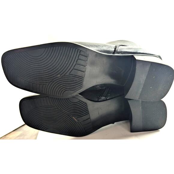 White Mountain leather heel ankle boots - Picture 5 of 7